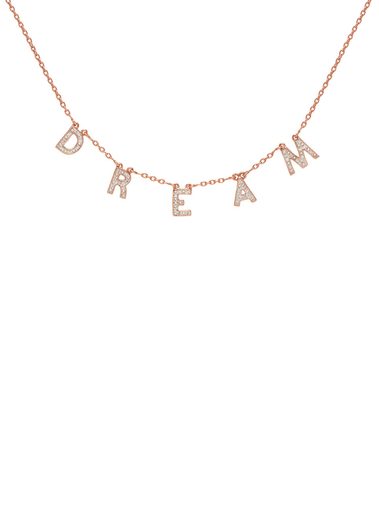 
                  
                    Dream Diamond Bunting Necklace Rose Gold
                  
                