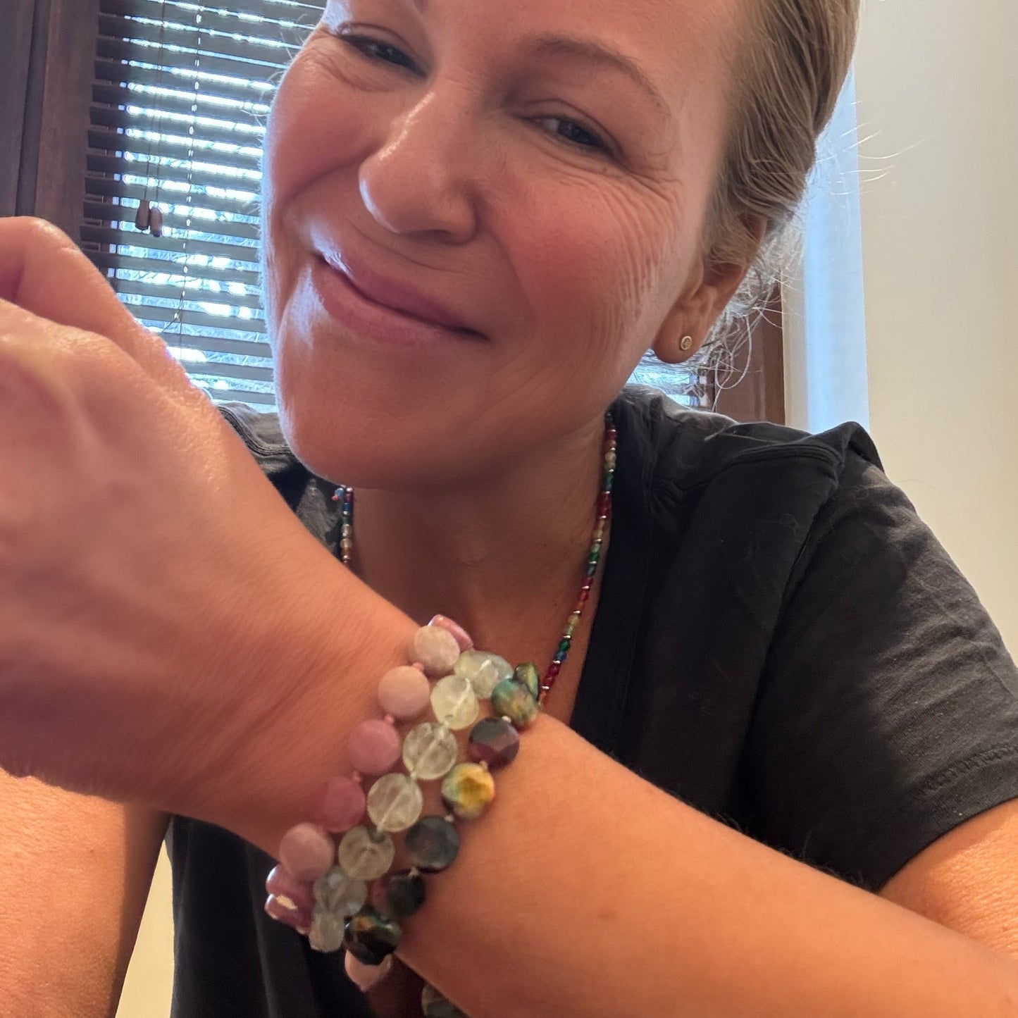 
                  
                    Robbie Bracelet - Pink Rhodonite
                  
                