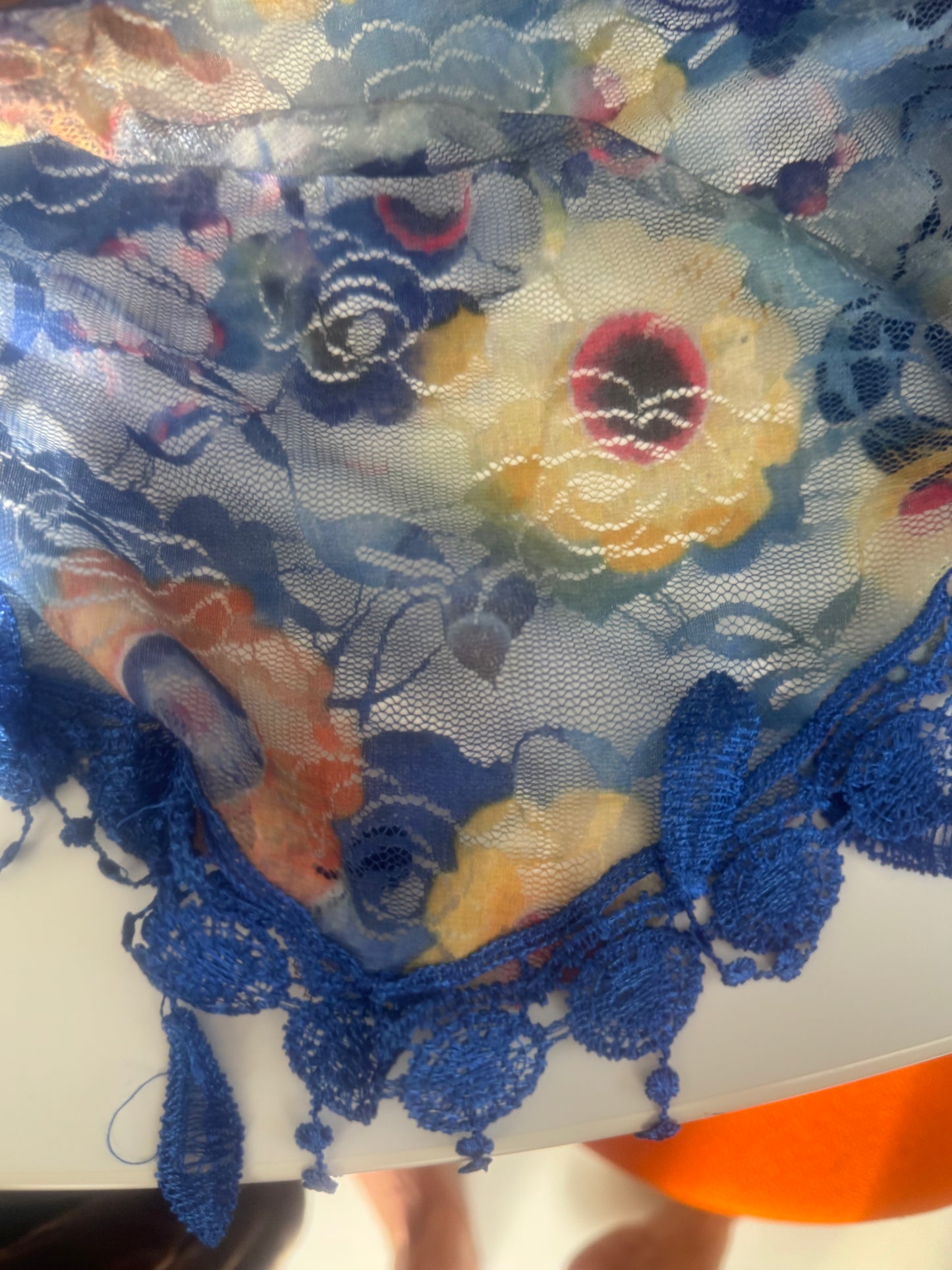 
                  
                    ROSE LACE NECK SCARF BLUE FLORAL
                  
                