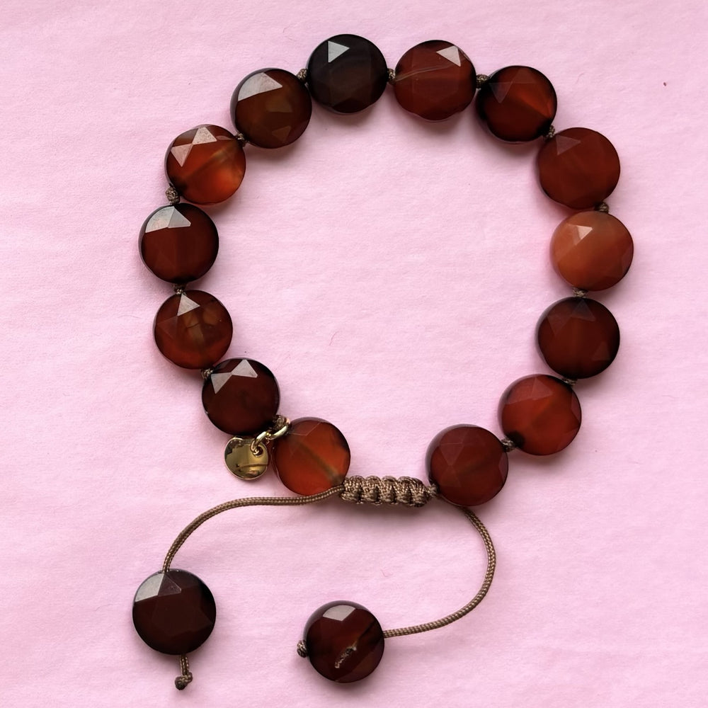 Robbie Bracelet - Red Agate