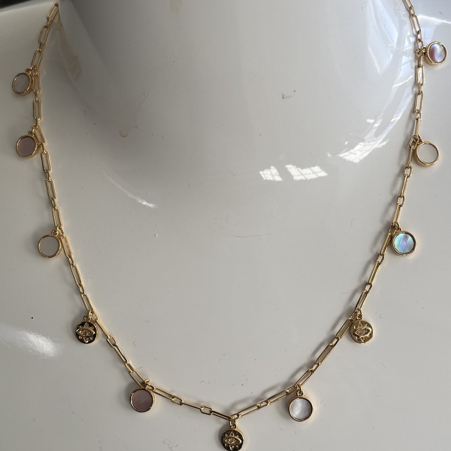 
                  
                    Sunray Discs Charm Necklace - NEW IN
                  
                