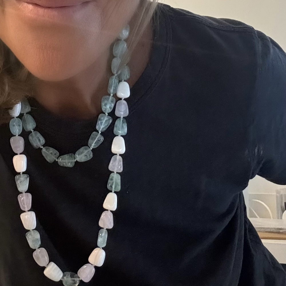 Jessy Necklace - Pink Multi