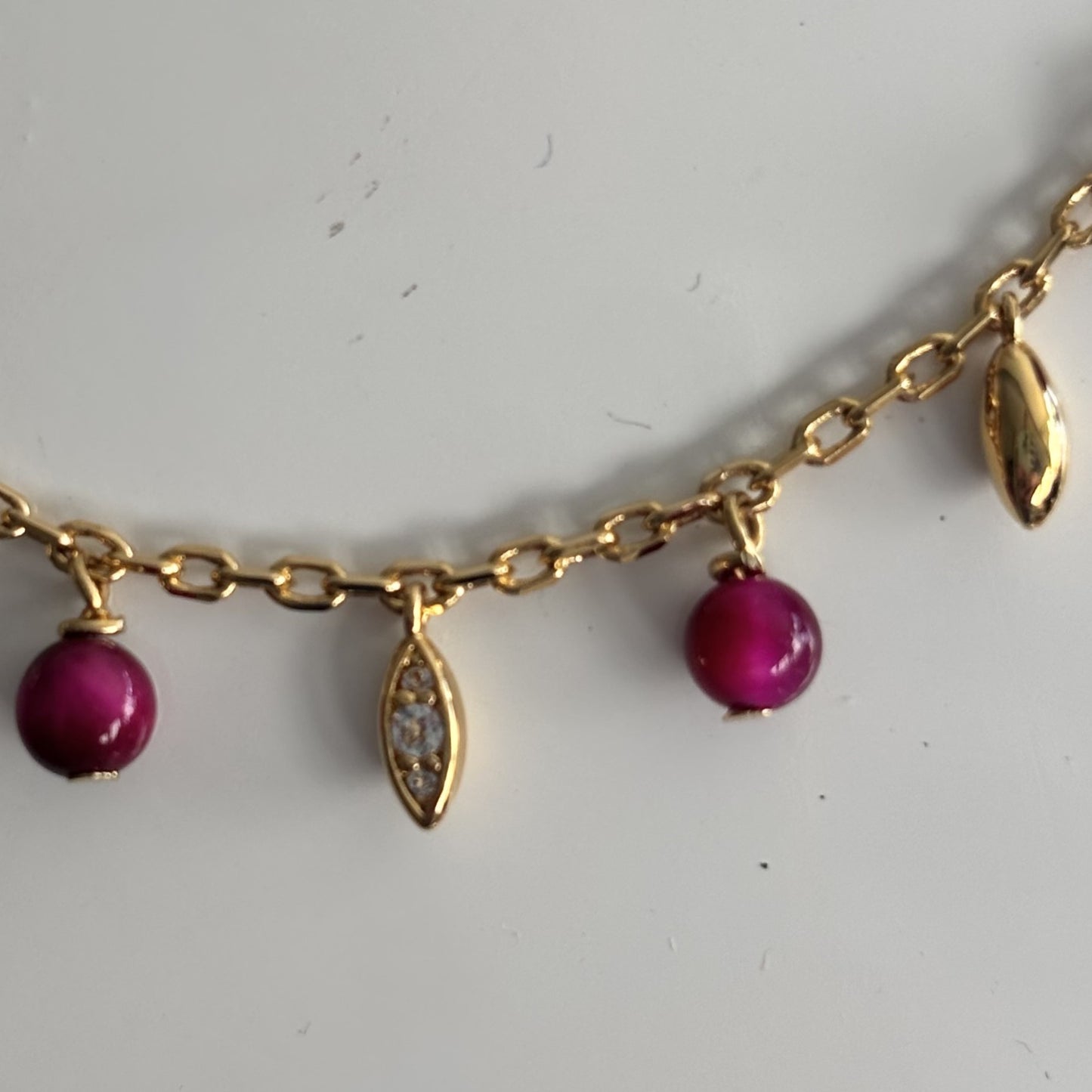 
                  
                    Stone and Teardrop Charm Necklace - NEW IN
                  
                