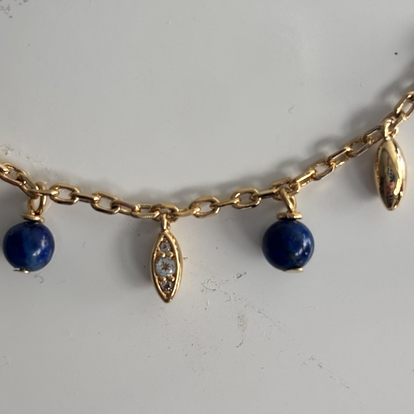 
                  
                    Stone and Teardrop Charm Necklace - NEW IN
                  
                